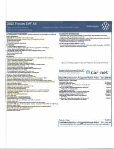 2022 Volkswagen Tiguan SE photo 2