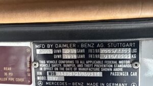 1987 Mercedes-Benz 560sl roadster photo 19